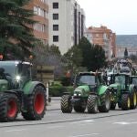 Tractorada por las calles de Palencia