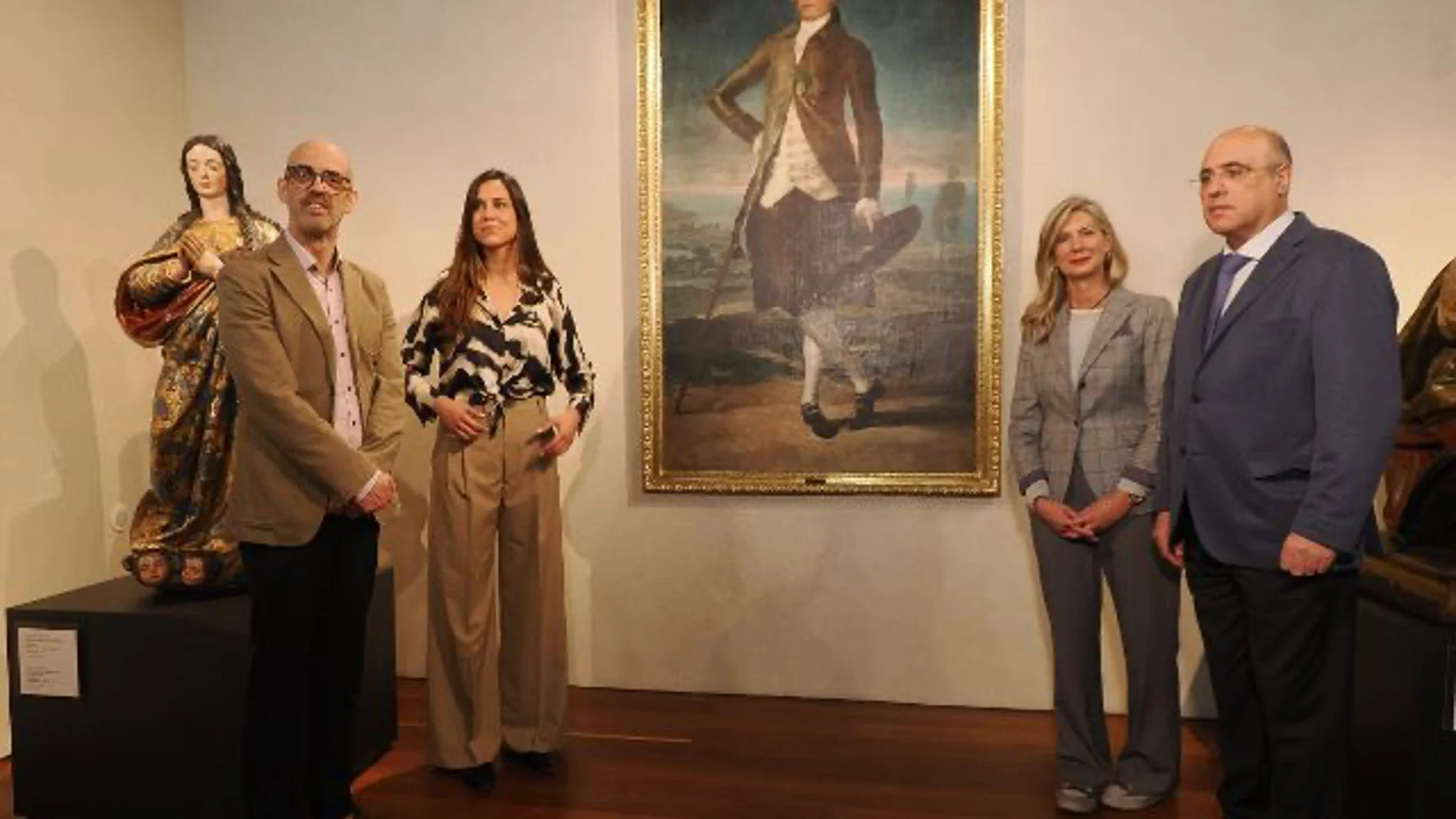 Presentación del "Retrato de Jovellanos" en el Museo Nacional de Escultura de Valladolid