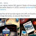 La NFL jugará en el Santiago Bernabéu