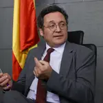 El fiscal general del Estado, Álvaro García Ortiz, momentos antes de presidir la Junta de Fiscales celebrada este miércoles en la Ciutat de la Justicia de Barcelona.