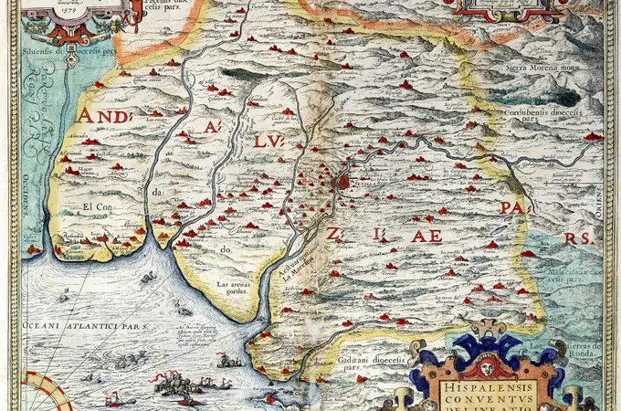 ¿En qué año se imprimió el primer mapa de Andalucía?