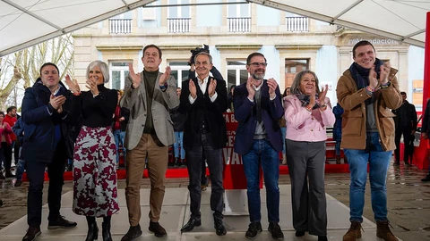 El candidato socialista, hoy, en Ferrol.