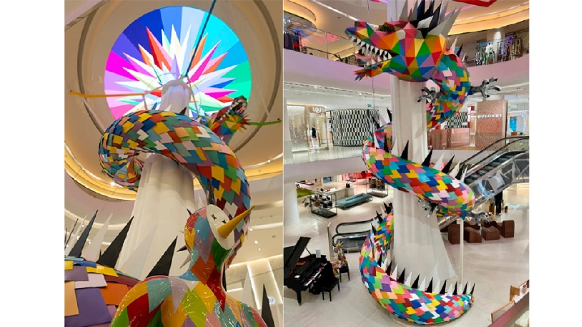 La impresionante escultura del dragón de Okuda San Miguel