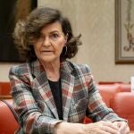 Una dirigente de Sumar carga contra el nombramiento de Carmen Calvo: "Preocupa que la transfobia presida instituciones"
