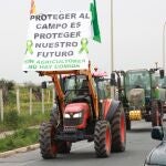 Protesta de agricultores en Sevilla