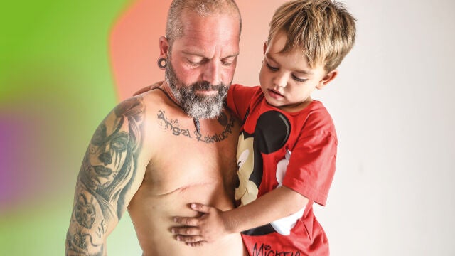 Una imagen de la sexta edición del certamen fotográfico «La mirada del paciente» titulada «La mama del papá»