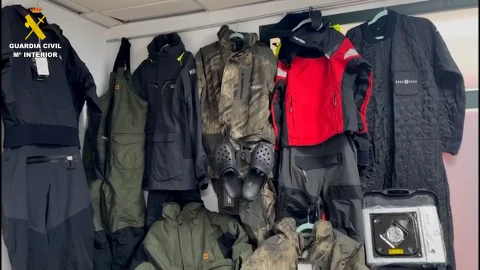 Material intervenido para abastacer a tripulantes de narcolanchas