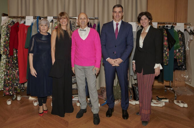 Begoña Gómez y Pedro Sánchez apoyando a la moda española.