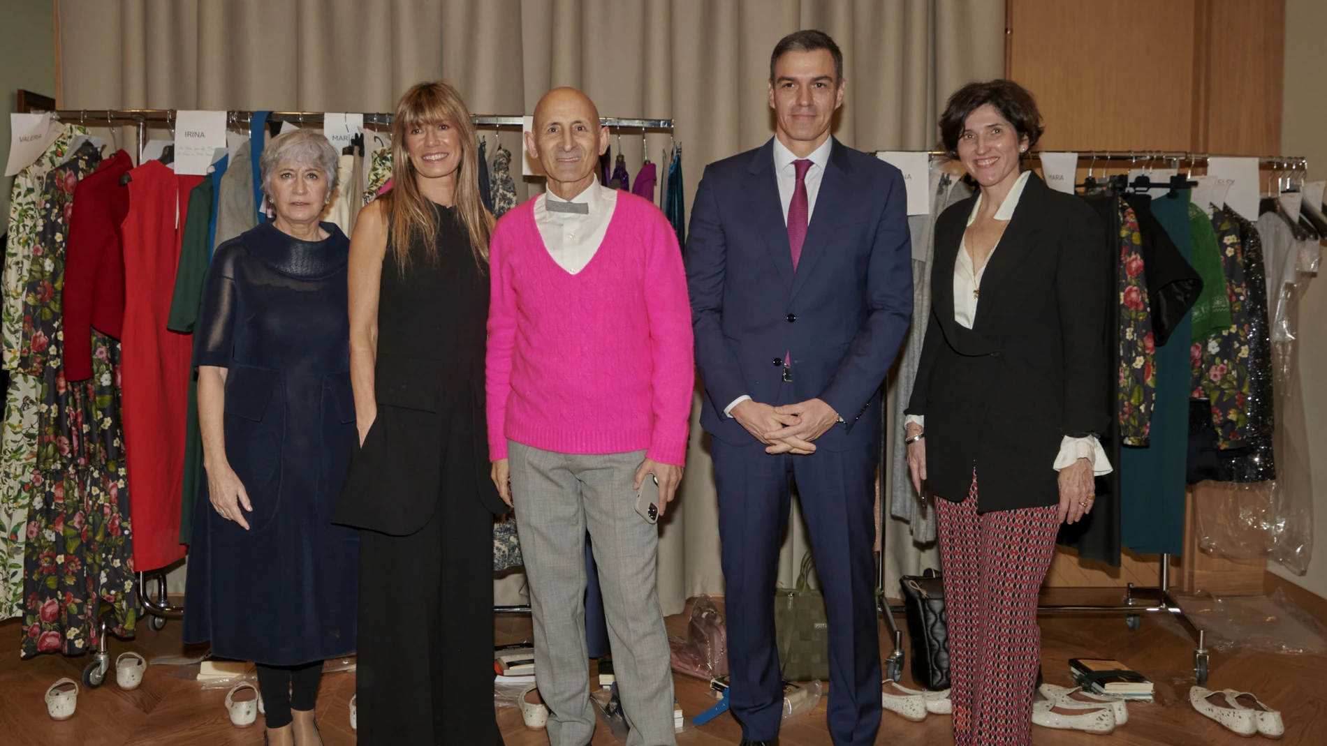 Begoña Gómez y Pedro Sánchez apoyando a la moda española.
