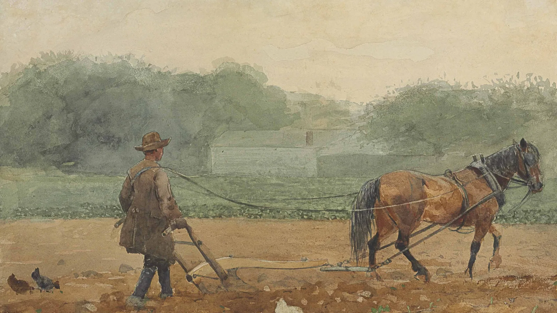 "Hombre arando" (1878), de Homer Wislow