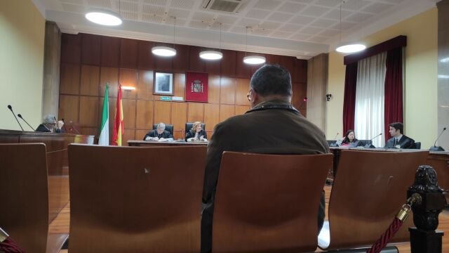 Imagen del acusado durante el juicio celebrado en la Audiencia de Jaén