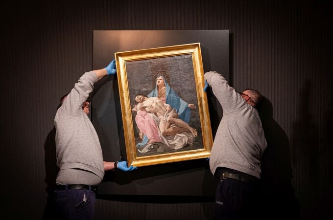 Imagen del montaje de "La Piedad" de Francisco de Goya