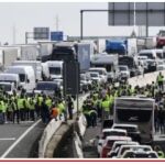 Bloqueos de autopistas por agricultores europeos
