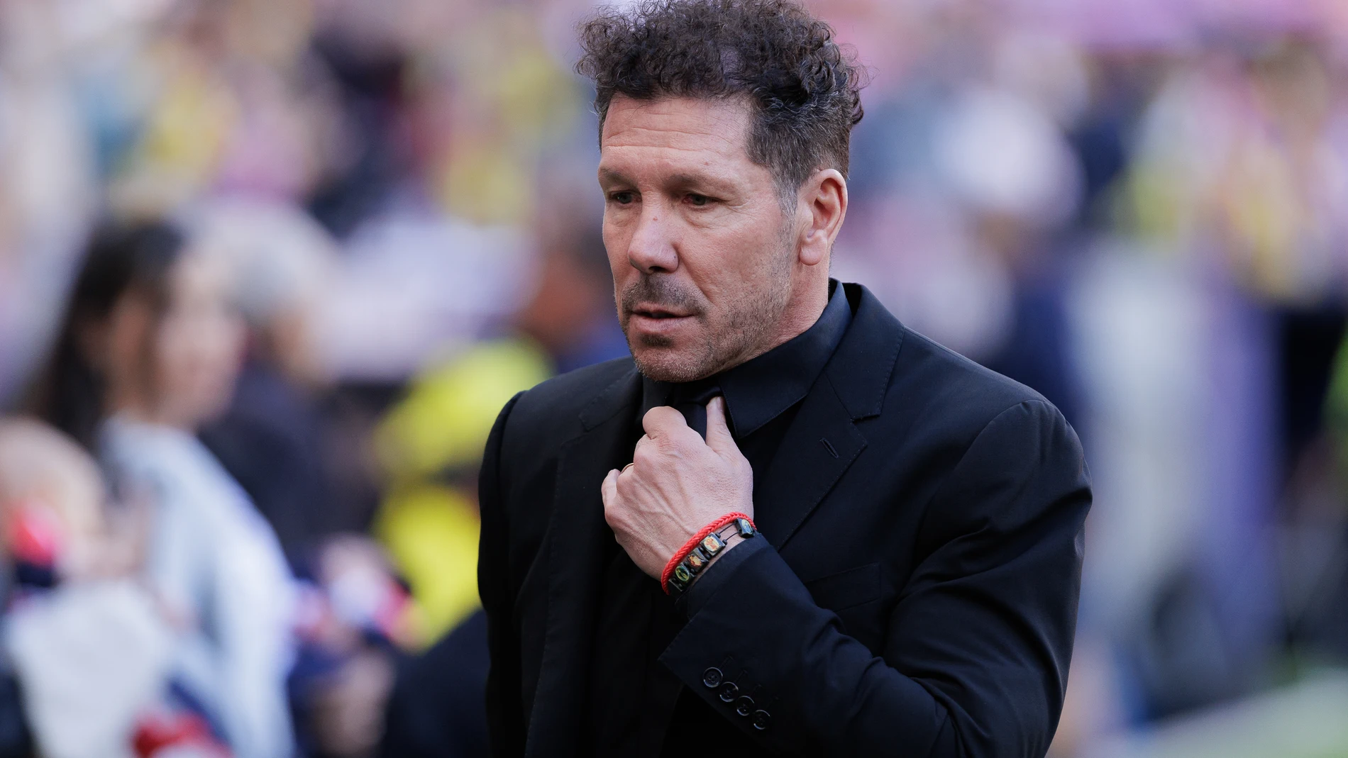 Diego Pablo Simeone, head coach of Atletico de Madrid looks on during the Spanish League, LaLiga EA Sports, football match played between Atletico de Madrid and UD Las Palmas at Coliseum stadium on February 17, 2024 in Madrid, AFP7 17/02/2024 ONLY FOR USE IN SPAIN