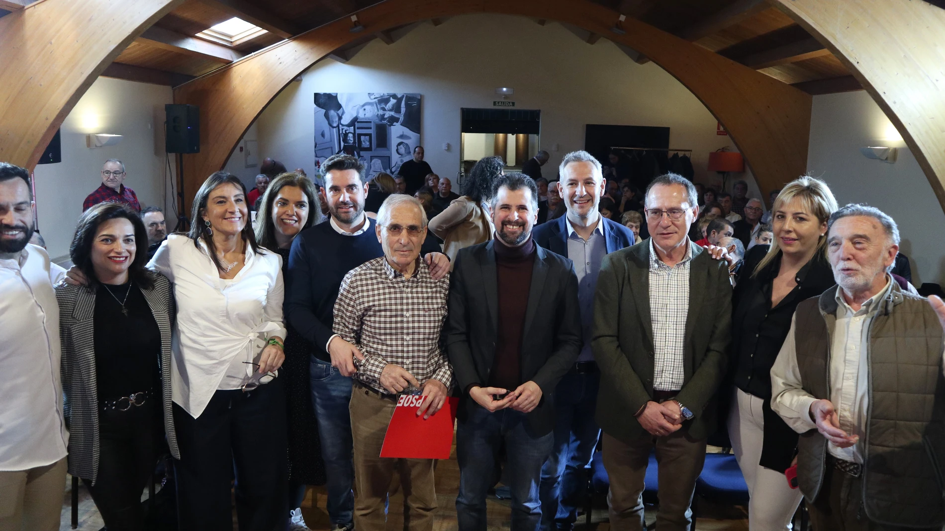 Tudanca durante un encuentro con alcaldes socialistas en Zamora
