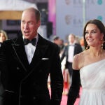 El príncipe Guillermo y Kate Middleton durante los premios Bafta del 2023