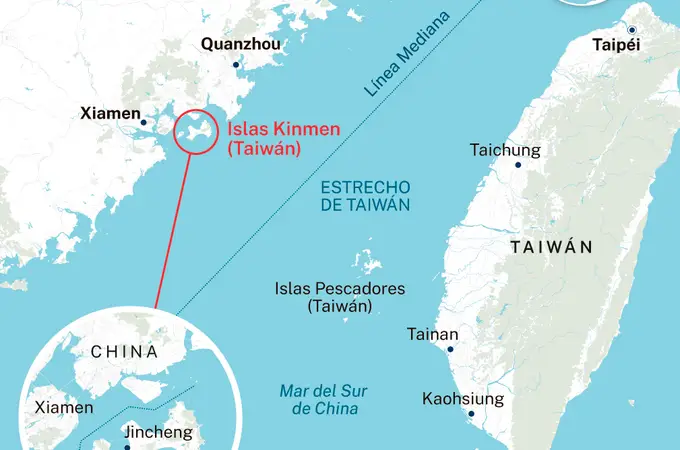 Nuevo pulso de Taiwán con China para expulsar 4 barcos de la Guardia Costera china de sus aguas