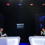 Debate electoral entre el socialista Pedro Nuno Santos y el conservador Luis Montenegro