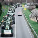 Medio millar de tractores accederán a Madrid en cinco columnas por la manifestación de este miércoles
