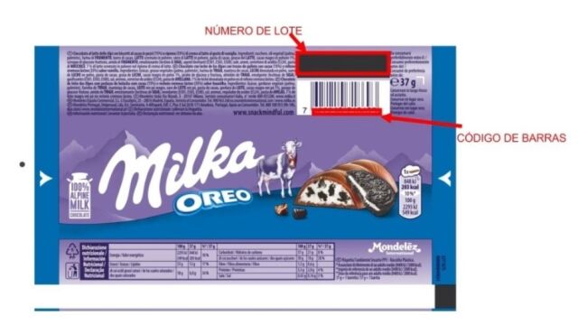 Alerta sanitaria por fragmentos de plástico en barritas 'Milka oreo'