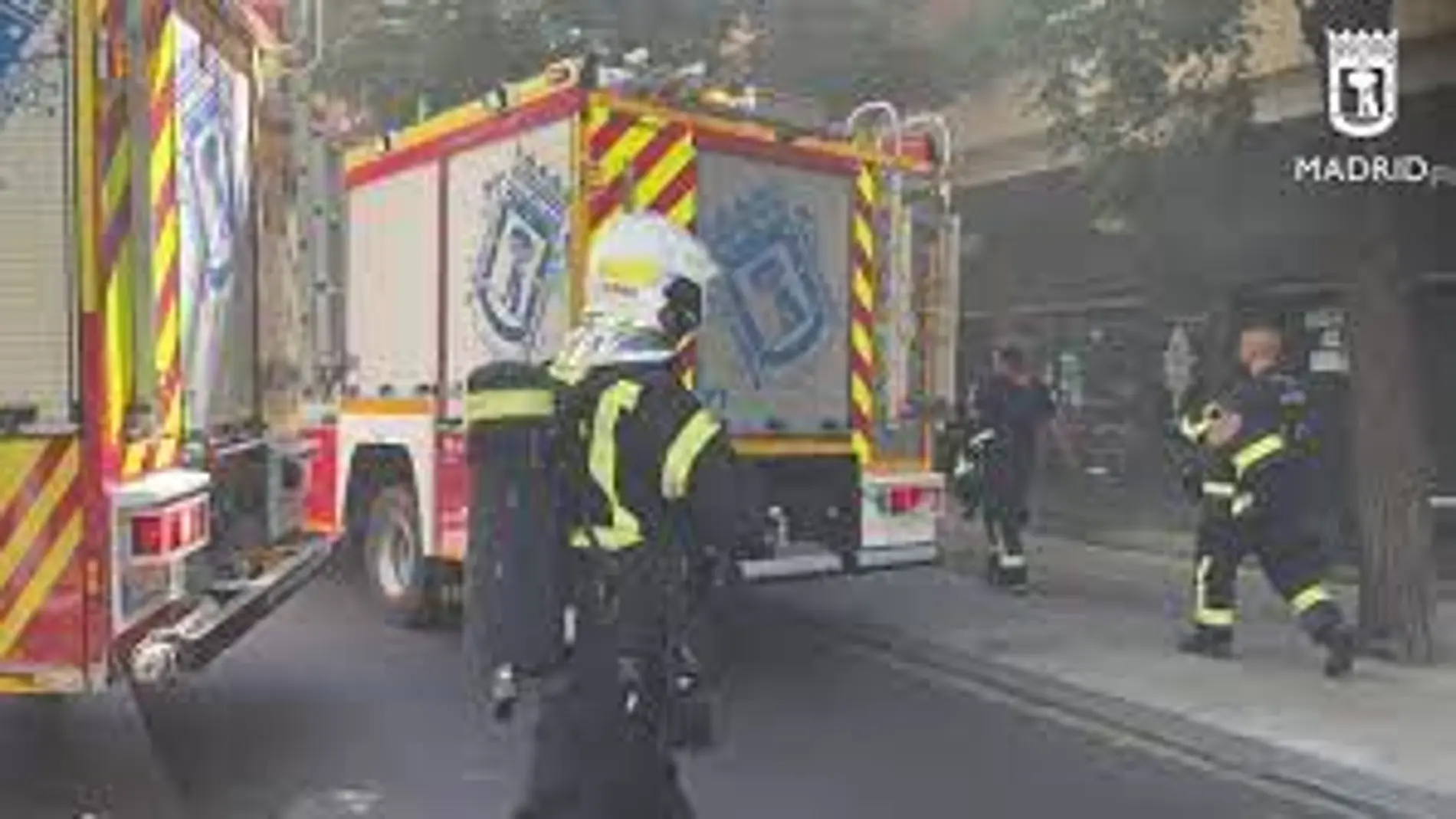 Incendio sin heridos, pero con mucho humo, en un restaurante de Chamberí