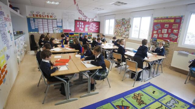 Aula de un colegio británico del Kin´g Group