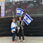 Alon Amir con la bandera israelí en su instagram