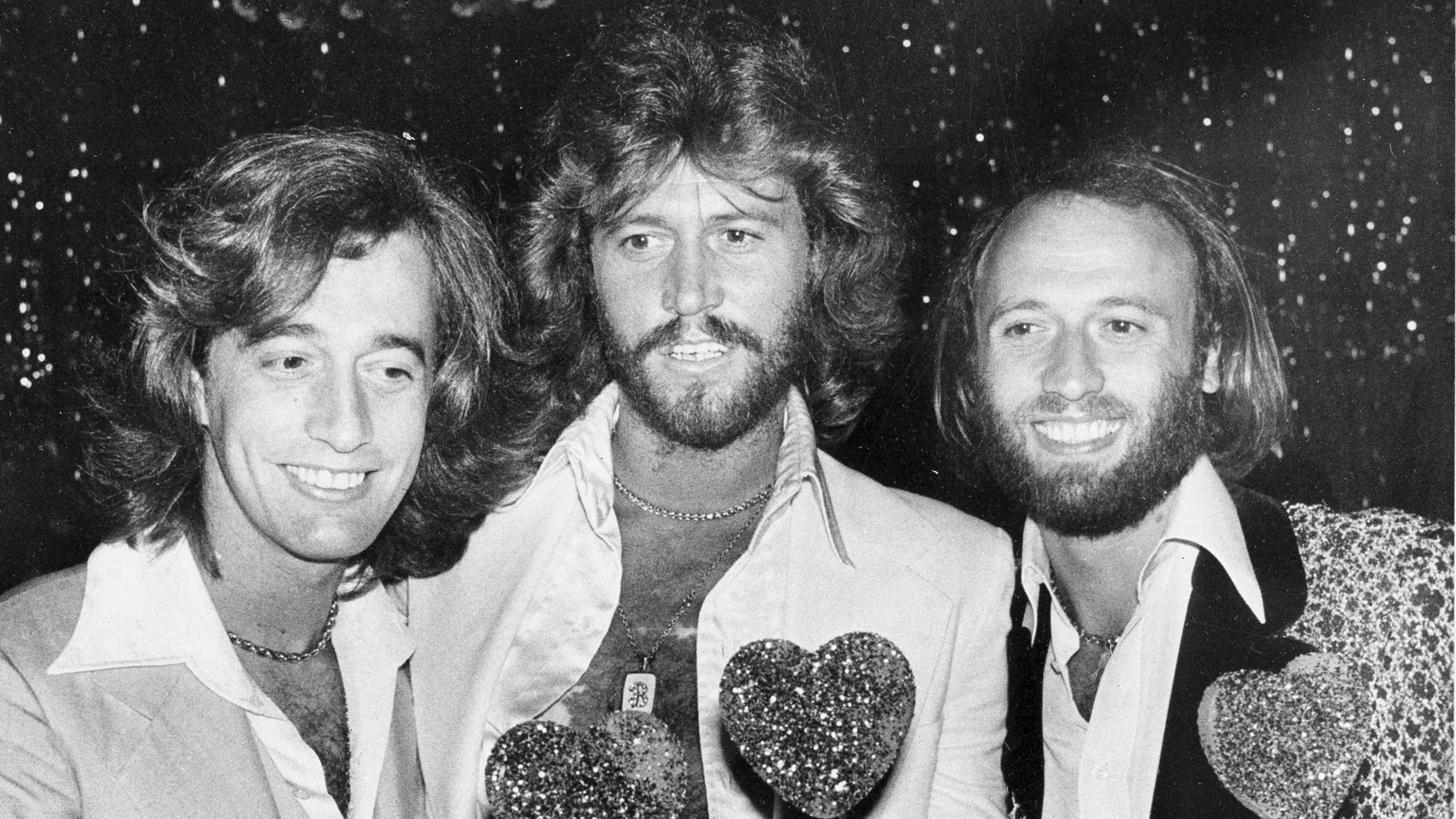 Desde la izquierda, Robin, Barry y Maurice Gibb, integrantes de los Bee Gees
