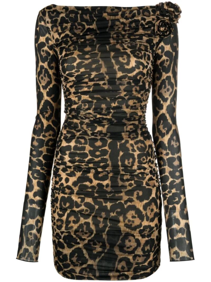 Vestido leopardo.