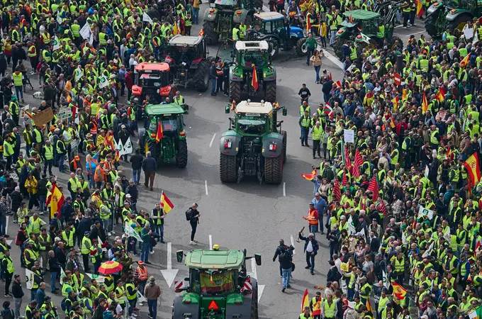 Los agricultores volverán a tomar Madrid este domingo, 17 de marzo: 1.500 tractores y hasta 10.000 agricultores