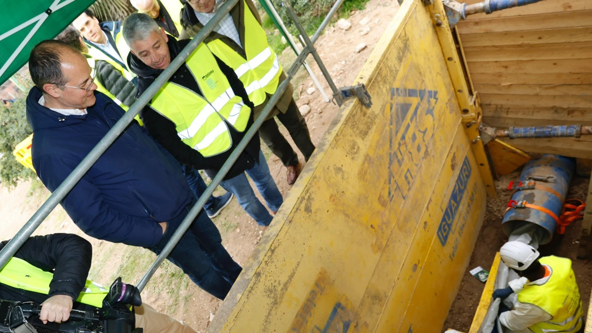 El concejal de Medio Ambiente, Alejandro García Pellitero, visita las obras