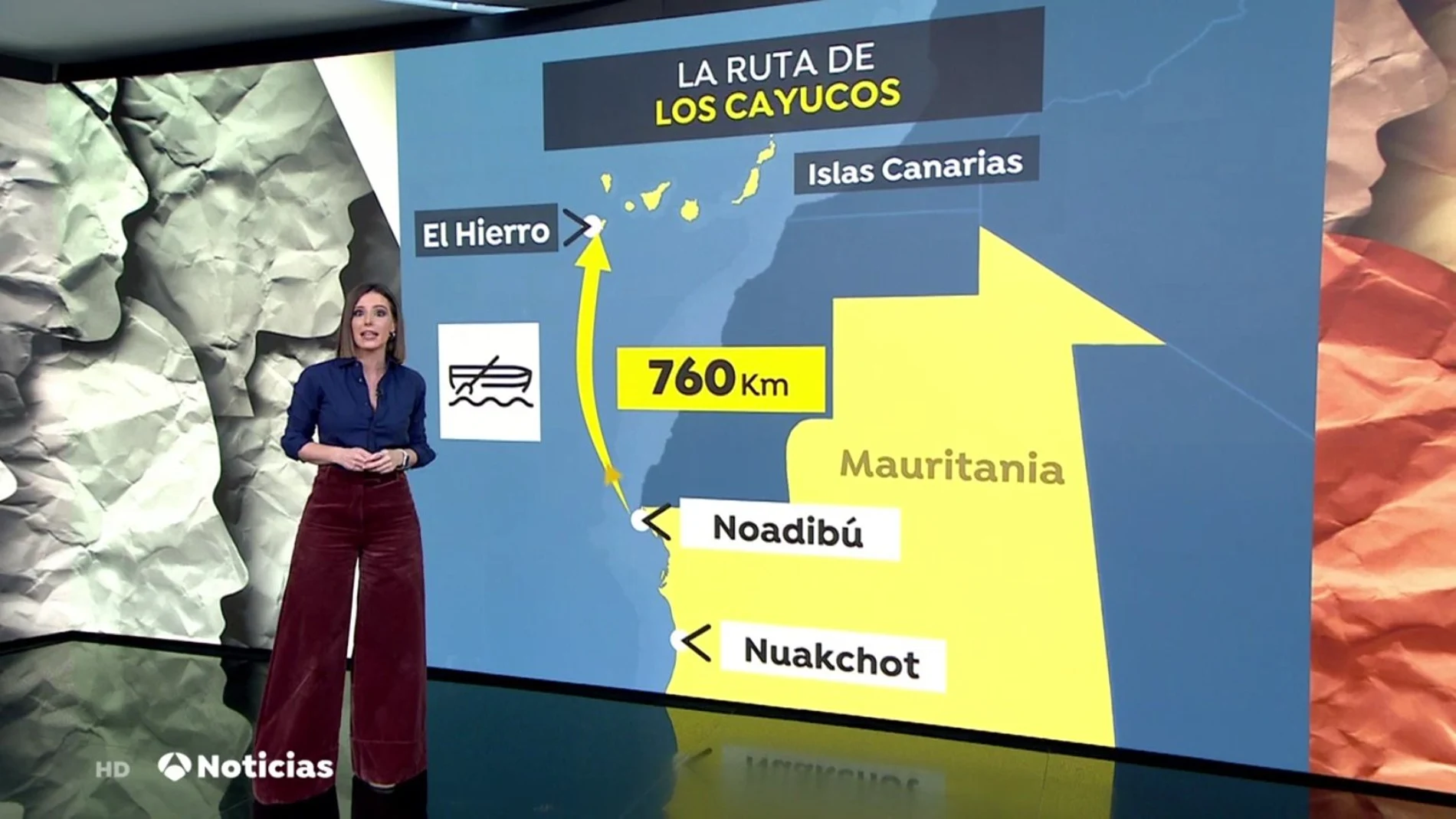 La eldense Victoria Arnáu ha presentado hoy 'Antena 3 Noticias 1'