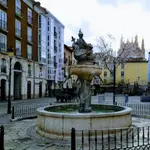 Plaza del Huerto del Rey de Burgos donde se ha desplomado el joven