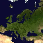Imagen por satélite de Europa