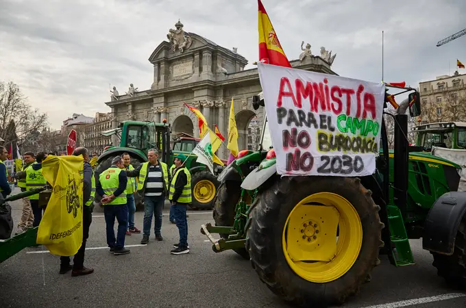 Los agricultores vuelven a protestar en Madrid: 