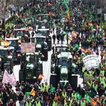 Protesta de los agricultores por las calles de Madrid