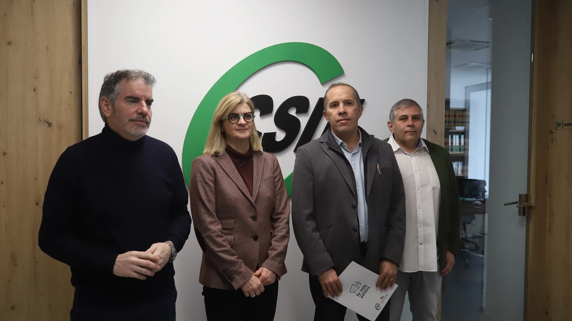 Reunión del Consejo Sindical de CSIF Zamora con el presidente autonómico, Benjamín Castro