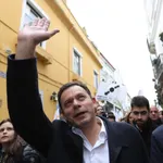 Democratic Alliance leader Luis Montenegro campaigns in Beja