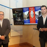 El alcalde de Medina de Rioseco, David Esteban, presenta el nuevo spot de la Semana Santa de la localidad vallisoletana