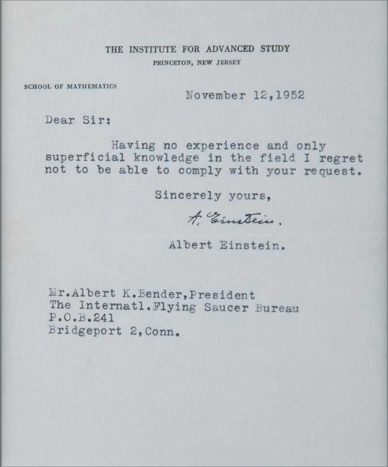 La carta de Einstein