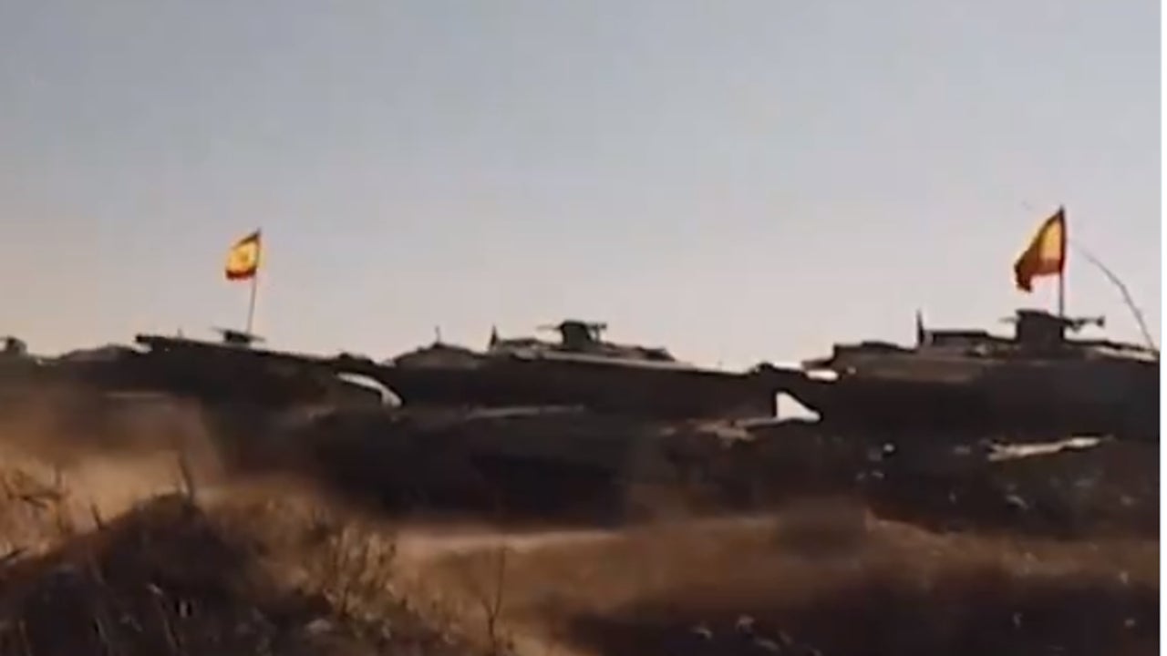 Spanish tanks and the red flag on the Ukrainian front: “Thank you Spain!”