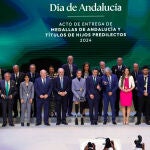 El presidente andaluz, Juanma Moreno, y el presidente del Parlamento andaluz, Jesús Aguirre