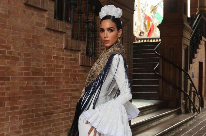 Rocío Osorno vestida de flamenca.