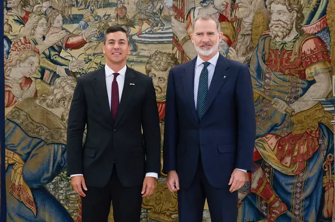 El Rey recibe al presidente de Paraguay en el Palacio de Zarzuela 