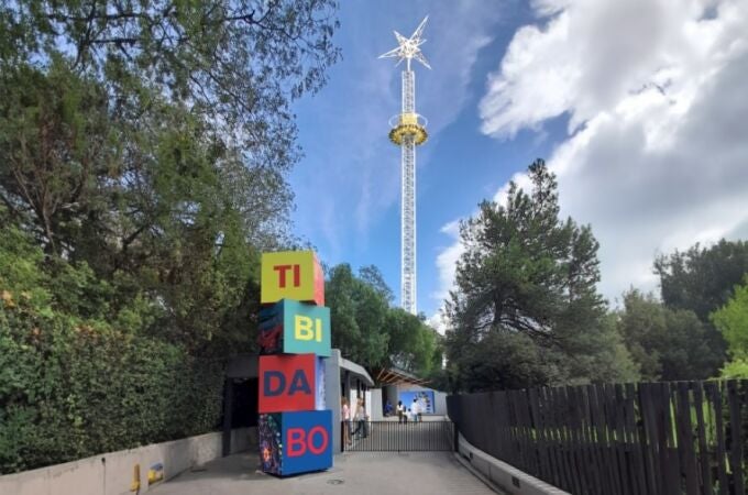 Render de la nueva atracción de caída libre del parque de atracciones Tibidabo de Barcelona.