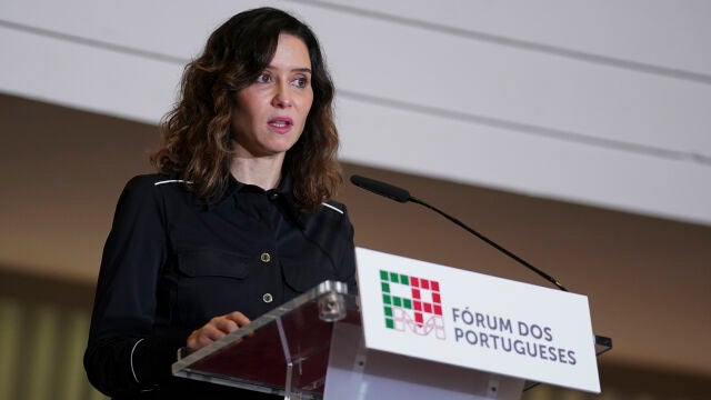 Ayuso en el Fórum de los Portugueses