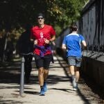 Runners por el Retiro en Madrid