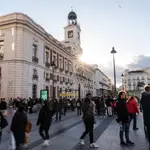 La que fuera Real Casa de Correos, en la Puerta del Sol de Madrid, ayer por la tarde