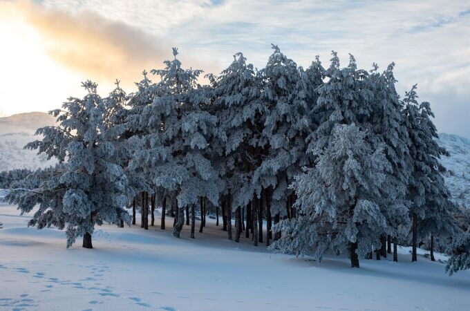 La Aemet mantiene el aviso amarillo este domingo en la Comunidad de Madrid por nieve en la Sierra