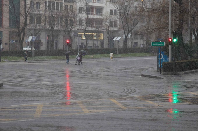 Aviso en Madrid por fuertes rachas de viento y lluvia 